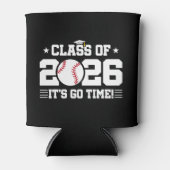 Klas van 2026 Honkbal Afstuderen Het Is Tijd Blikjeskoeler (Voorkant)