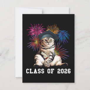 Klas van 2026 kattenliefhebber briefkaart