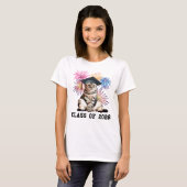 Klas van 2026 Kattenliefhebber T-shirt (Voorkant volledig)
