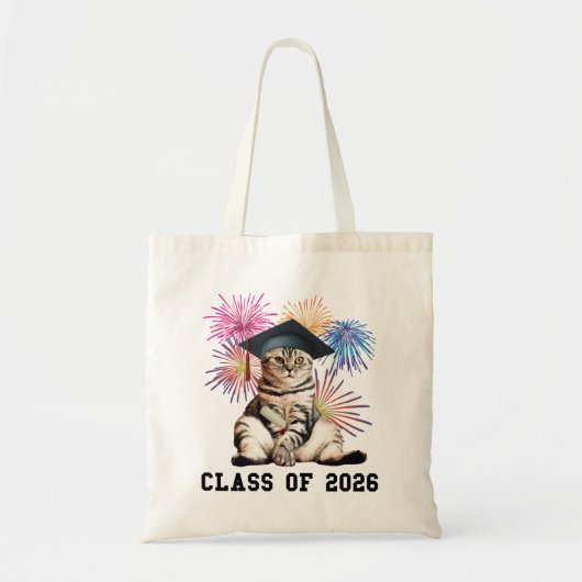 Klas van 2026 Kattenliefhebber Tote Bag (Voorkant)