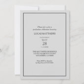 Klas van 2026 Klassieke Aangepaste Foto Afstuderen Kaart (Achterkant)