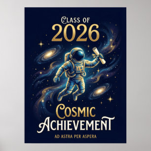 Klas van 2026 Kosmische Prestatie Afstuderen Poster