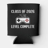 Klas van 2026 Level Compleet Gamen Afstuderen Blikjeskoeler (Voorkant)
