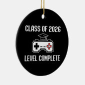 Klas van 2026 Level Compleet Gamen Afstuderen Keramisch Ornament (Rechts)