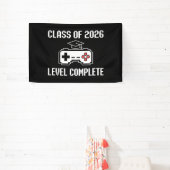 Klas van 2026 Level Compleet Gamen Afstuderen Spandoek (Insitu)