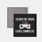 Klas van 2026 Level Complete Gaming Afstuderen Magneet (Voorkant / Achterkant)