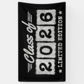 Klas van 2026 Limited Edition Afstudeercitaat Spandoek (Verticaal)