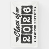 Klas van 2026 Limited Edition Afstudeercitaat Spandoek (Verticaal)