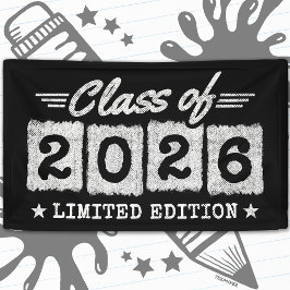 Klas van 2026 Limited Edition Afstudeercitaat Spandoek