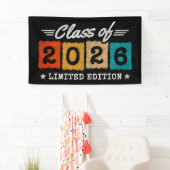 Klas van 2026 Limited Edition Vintage Afstuderen Spandoek (Insitu)