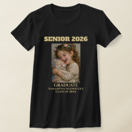 Klas van 2026 Maatwerk Foto Afstudeer T-Shirt Cade