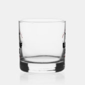Klas van 2026 Maroon Afstudeercadeau Aangepaste Af Whisky Glas (Links)