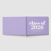 Klas van 2026 Modern Lavendel Persoonlijk Gastenboek (Volledig)