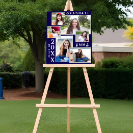 Klas van 2026 Multi Foto Afstudeeraankondiging Perfect Poster