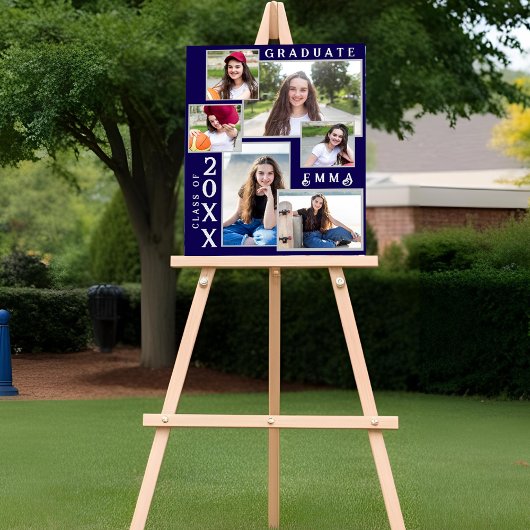 Klas van 2026 Multi Foto Afstudeeraankondiging Perfect Poster