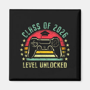 Klas van 2026 niveau ontgrendeld video gamer senio magneet