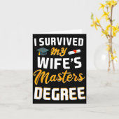 Klas van 2026 overleefde vrouw masterdiploma kaart (Gele Bloem)