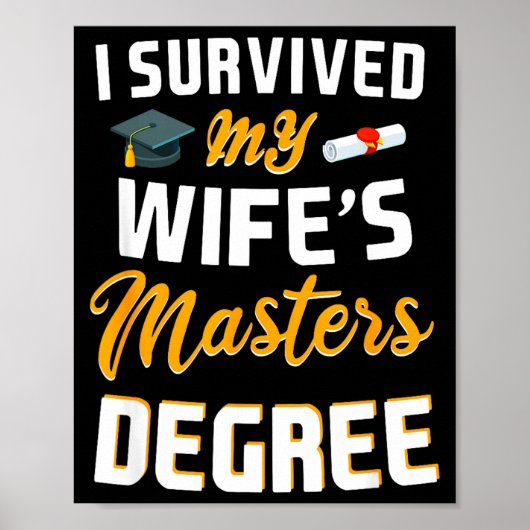 Klas van 2026 overleefde vrouw masterdiploma poster (Voorkant)