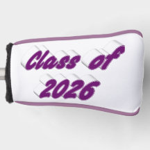 Klas van 2026 paarse typografie afstuderen