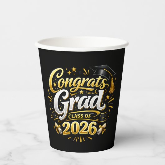 Klas van 2026 papieren bekers (Voorkant)