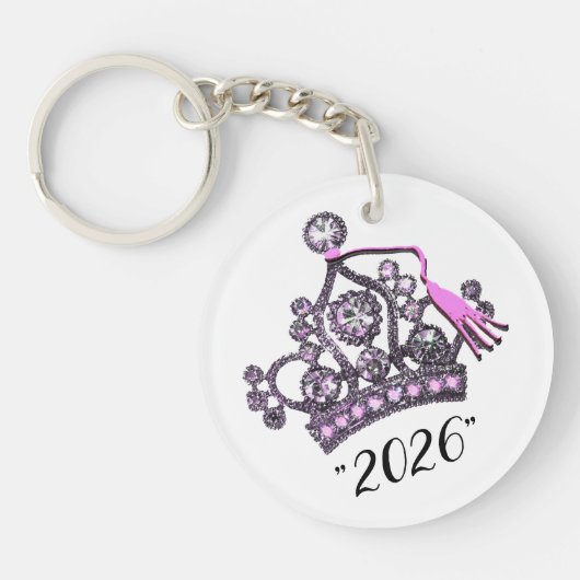“Klas van 2026” Prinses Tiara Sleutelhanger (Voorkant)