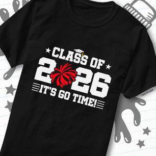 Klas van 2026 Rode Cheer Afstudeerprestatie Het Is T-shirt