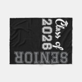 Klas van 2026 Senior 2026 Afstudeerversiering Mann Fleece Deken (Voorkant (Horizontaal))
