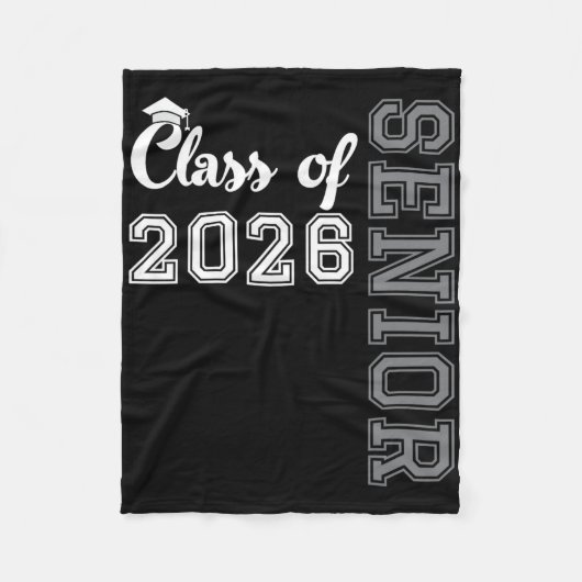 Klas van 2026 Senior 2026 Afstudeerversiering Mann Fleece Deken (Voorkant)