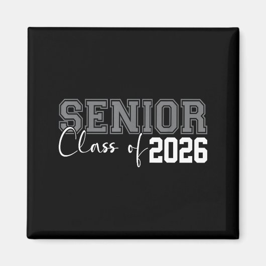 Klas van 2026 senior 2026 afstuderen of eerste dag magneet (Voorkant)