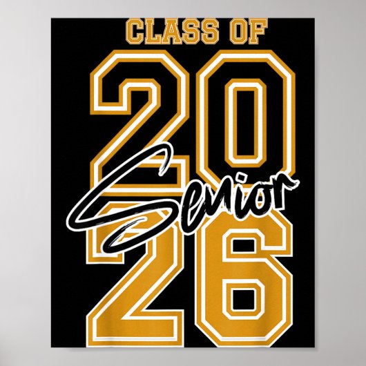 Klas van 2026 senior - 2026 afstuderen poster (Voorkant)