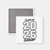 Klas van 2026 Senior 26 Afstuderen Afgestudeerd Magneet (Voorkant / Achterkant)