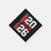 Klas van 2026 Senior 26 Rood Afstuderen Afgestudee Servet (Hoek)