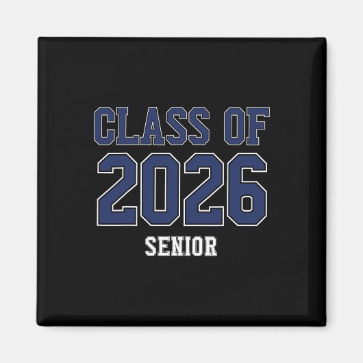 Klas van 2026 Senior Afstuderen Middelbare School Magneet (Voorkant)