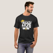 Klas van 2026 Senior Certificate Diploma Afstudere T-shirt (Voorkant volledig)