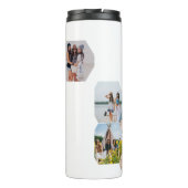 Klas van 2026 Senior Foto Collage Monogram Thermosbeker (Achterkant)