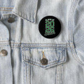 Klas van 2026 Senior Groene Afstuderen Afgestudeer Ronde Button 5,7 Cm (In situ)