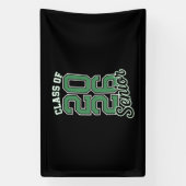 Klas van 2026 Senior Groene Afstuderen Afgestudeer Spandoek (Verticaal)