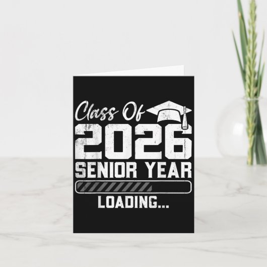 Klas van 2026 Senior jaar aan het laden Countdown Kaart (Voorkant)