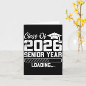 Klas van 2026 Senior jaar aan het laden Countdown Kaart (Gele Bloem)