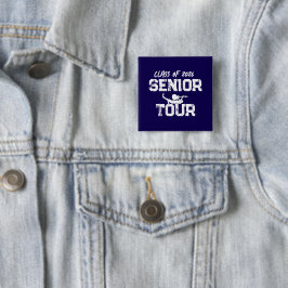 Klas van 2026 Senior Jaar Tour Vierkante Button 5,1 Cm