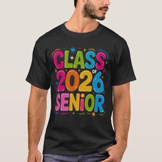 Klas van 2026 Senior Shirt – Afstuderen 2026 High  (Voorkant)
