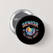 Klas van 2026 Senior Softll De Laatste Inning Ronde Button 5,7 Cm (Voorkant /achterkant)