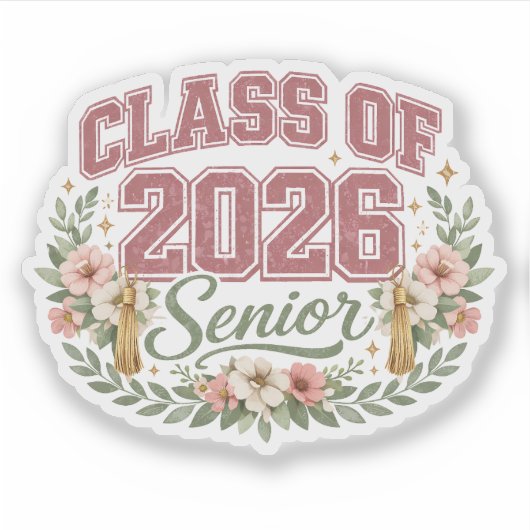 Klas van 2026 Senior Stickers | Afstuderen 2026 (Voorkant)