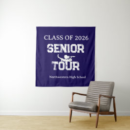 Klas van 2026 Senior Tour Middelbare School Spirit Wandkleed