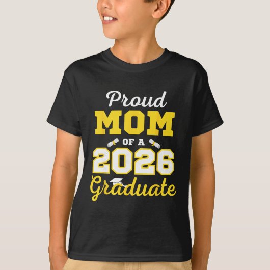 Klas van 2026 Shirt Trotse Moeder Van Een Afgestud (Voorkant)