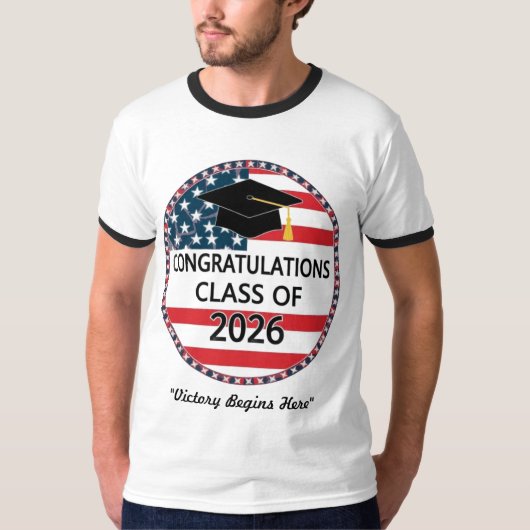 Klas van 2026 – Sterren van Succes T-shirt (Voorkant)