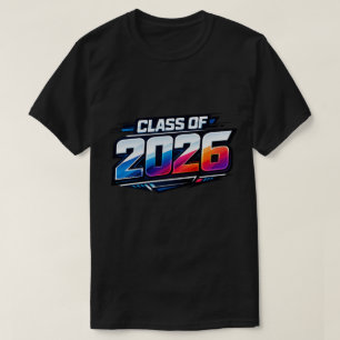 Klas van 2026 Stout Moderne Typografie T-shirt