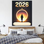 Klas van 2026 Toekomst Is Van Jou Aangepaste Naam Canvas Afdruk (Insitu (Slaapkamer))