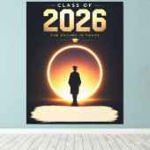 Klas van 2026 Toekomst Is Van Jou Aangepaste Naam Canvas Afdruk (Insitu (Houten vloer))