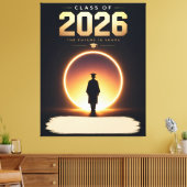 Klas van 2026 Toekomst Is Van Jou Aangepaste Naam Canvas Afdruk (Insitu (Woonkamer))